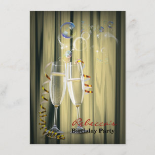 elegante gatsby Brüllenzwanziger jahre Einladung