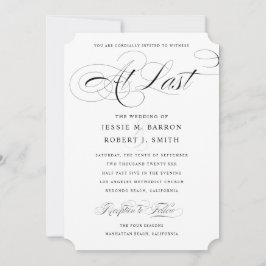 Elegante Gay Wedding Einladung, endlich kalligrafi Einladung