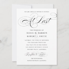 Elegante Gay Wedding Einladung, endlich kalligrafi Einladung