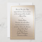 Elegante Gay Wedding Einladung mit zwei Brides (Rückseite)