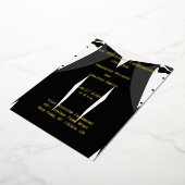 Elegante Gay Wedding Programs Real Gold Foil Folieneinladung (Gedreht)