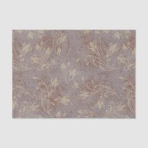 Elegante Geblüht Blätter Gray Grunge Decoupage