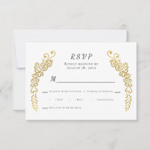 Elegante, Geblüht Goldschwarz und Weiß Einzigartig