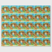 Elegante Geburt Christisszene, Mary Jesus Joseph Geschenkpapier (Flach)