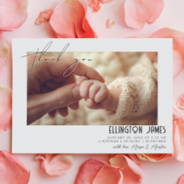 Elegante Geburtsankündigungen für zwei Fotos Ankündigung