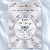 Elegante, Geburtstagseinladungen für Erwachsene, J Einladung