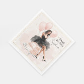 Elegante Geburtstagsfeier-Mädchen-Party-Serviette Serviette (Ecke)