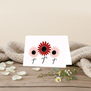 Elegante Geburtstagskarte mit Blumenmotiv Feiertagskarte