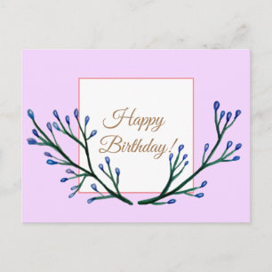 Elegante Geburtstagskarte Postkarte