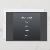 Elegante Geburtstagsparty Einladung Gold Lila (Rückseite)