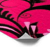 Elegante Geburtstagsparty Willkommensschild Poster (Ecke)