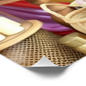 Elegante Geburtstagsparty Willkommensschild Poster (Ecke)