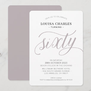 Elegante Geburtstagsschick-Drehbuch Moderner Pilz Einladung