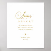 Elegante Gedächtnishochzeit Poster (Vorne)