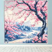 Elegante gedehnte Canvas Print Leinwanddruck (Insitu (Holzboden))