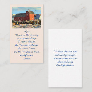 Elegante Gedenk-Funeral Prayer Card Visitenkarte