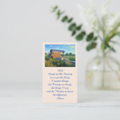 Elegante Gedenkkarte Visitenkarte (Stehend Vorderseite)