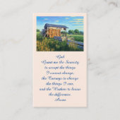 Elegante Gedenkkarte Visitenkarte (Vorderseite)