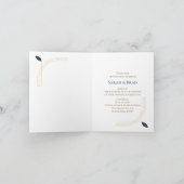 Elegante gefaltete Einladung (Innenseite)