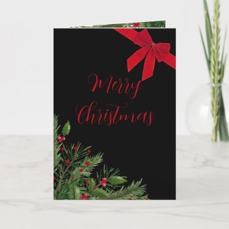 Elegante gefaltete Weihnachts-Grußkarte Karte