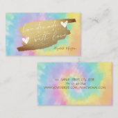 Elegante Gefärbte Krawatte Stift Pinselstriche Visitenkarte (Vorne/Hinten)