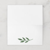 Elegante gegliederte Platzkarte (Außenseite Aufgefaltet)