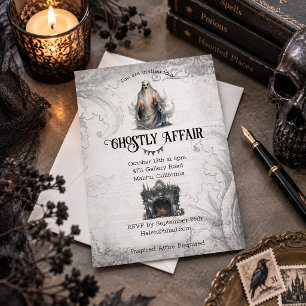 Elegante Geister-Halloween-Party Einladung