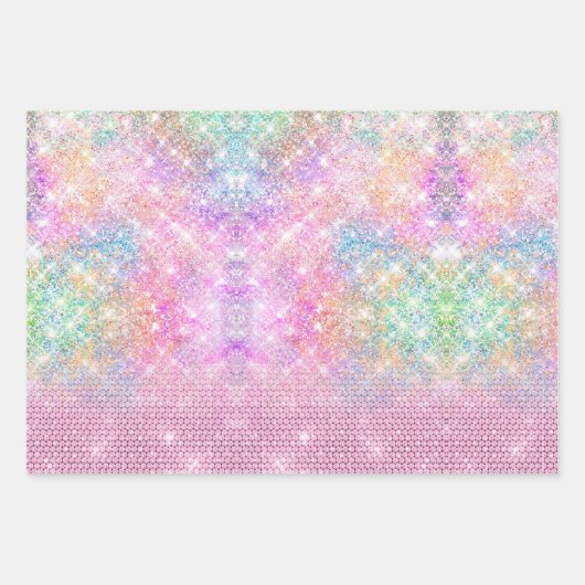 Elegante, geistreiche Imitate Rhinestones verziere Geschenkpapier Set (Vorderseite)