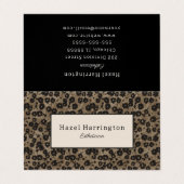 Elegante geklappte Visitenkarte Moderne Blumen Visitenkarten (Außenseite Aufgefaltet)