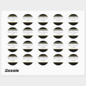 Elegante gelbe Accent-Siegel / Stickers (Blatt)