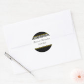 Elegante gelbe Accent-Siegel / Stickers (Umschlag)