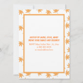 Elegante gelbe Blätter Erntedank Dinner Party Einladung (Rückseite)