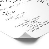 Elegante gelbe Blumenzwiebelgetränke Poster (Ecke)