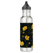 Elegante Gelbe Buttercup-Blume Edelstahlflasche (Rechts)