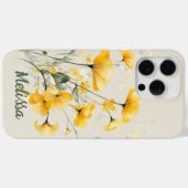 Elegante Gelbe Frühlingsblumen Case-Mate iPhone Hülle (Rückseite (Horizontal))