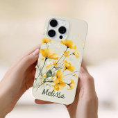 Elegante Gelbe Frühlingsblumen Case-Mate iPhone Hülle