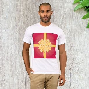Elegante gelbe Gold-Pom-Pom-Geschenkschleife T-Shirt