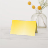 Elegante Gelbe Platzkarte oder Begleitkarte für So (Rückseite)