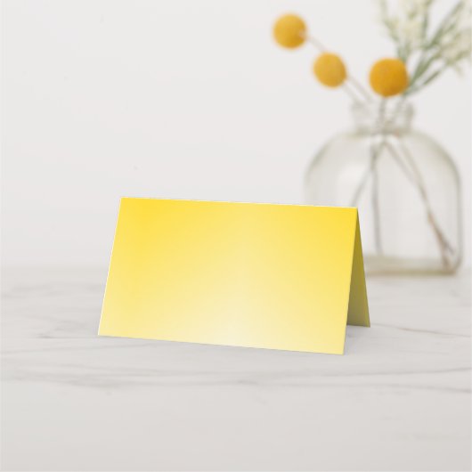 Elegante Gelbe Platzkarte oder Begleitkarte für So (Rückseite)