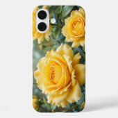 Elegante Gelbe Rosen mit Raindrops Blumengarten Case-Mate iPhone Hülle (Rückseite)