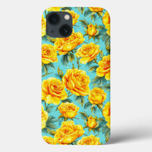 Elegante gelbe Rosen stilvolles botanisches Design Case-Mate iPhone Hülle