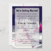 Elegante gelbe Serviette formelles Bankett Abendes Einladung (Vorderseite)