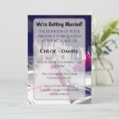 Elegante gelbe Serviette formelles Bankett Abendes Einladung (Stehend Vorderseite)