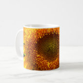Elegante gelbe Sonnenblume Kaffeetasse (Vorderseite Links)
