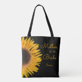 Elegante, gelbe Sonnenblume Mutter der Braut Tasche (Rückseite)