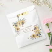 Elegante Gelbe Wasserfarbe Sonnenblume Geschenktütchen (Versiegelt)