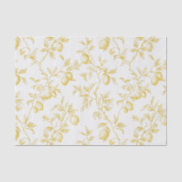 Elegante gelbe Zitronen Brautparty Seidenpapier