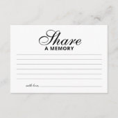 Elegante gemeinsame Gedächtnisbeerdigung Begleitkarte (Vorderseite)