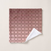 Elegante Gemustert Drei Teile Badhandtuch Set (Waschlappen)