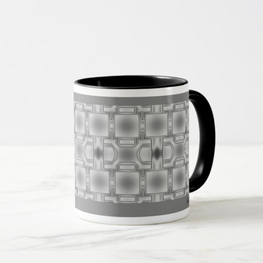 Elegante Gemusterte Tasse (VorderseiteRechts)